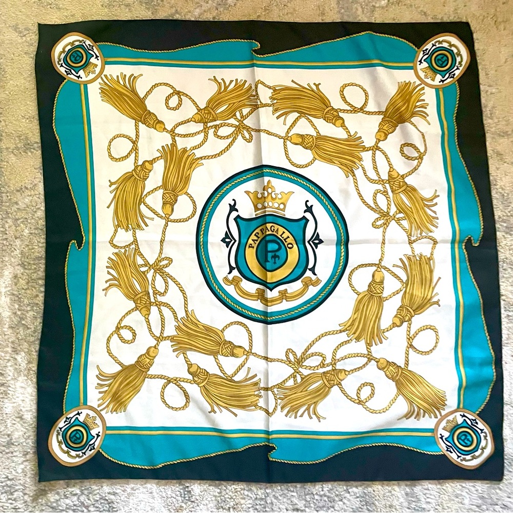 RARE PAPPAGALLO vintage scarf. Hard to find.